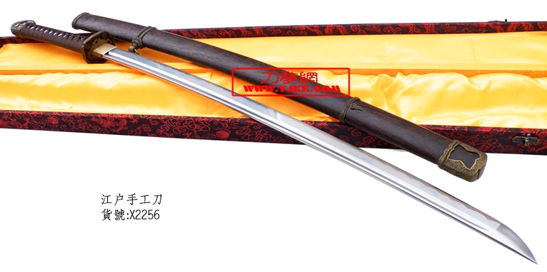 日本江户手工刀铁花梨木装98式烧刃日本军刀95式旧日本军剑君岛国武士剑