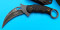 石洗手工版狐狸战术爪子刀FOX690黑色G10K鞘十年有你更精彩SEX5刀屋爪子乐 X3304