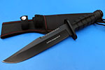 Ultrasport knife德国军用极限运动战术刀黑直纸GSG-9 GGknifer黑猫警长